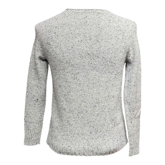J.Crew Factory Gray Donegal Gold Shimmer Lambswool Sweater XXS - Picture 4 of 9
